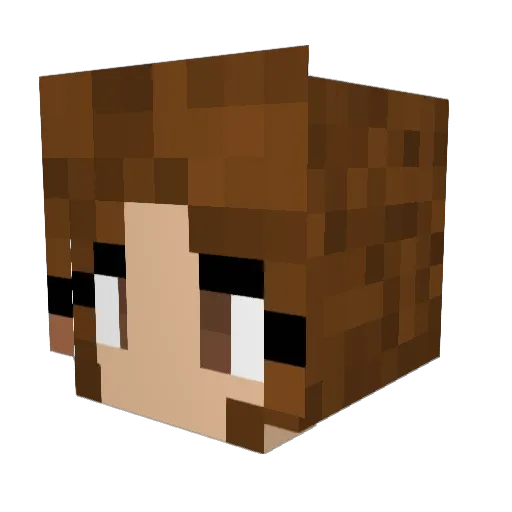 Funderling Minecraft avatar head, 3D render