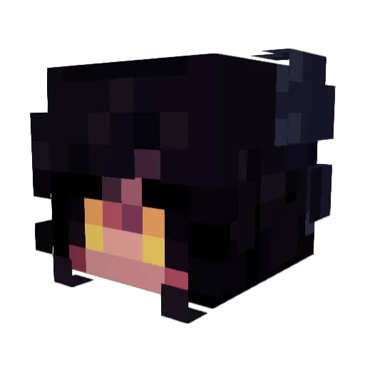 FunfettiGG Minecraft avatar head, 3D render