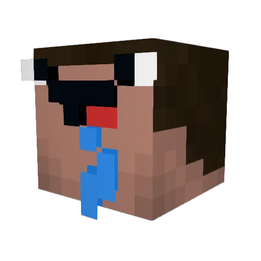 Fung0706 Minecraft avatar head, 3D render