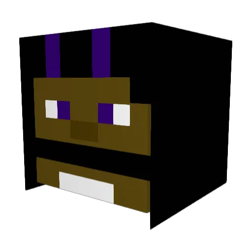 FungalGutRot Minecraft avatar head, 3D render