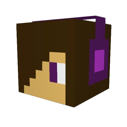 Funghi0705 Minecraft avatar head, 3D render