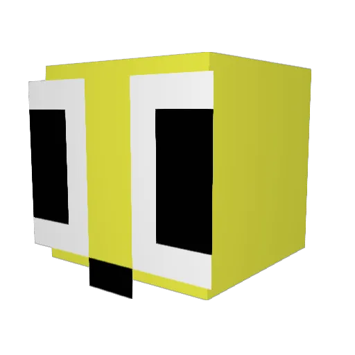 Fungo2up Minecraft avatar head, 3D render