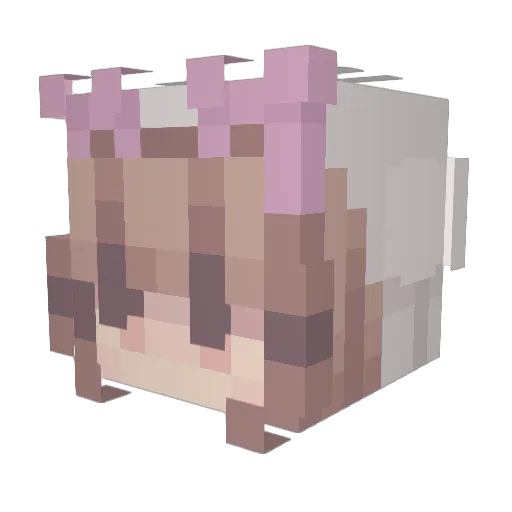 FungusLamp Minecraft avatar head, 3D render