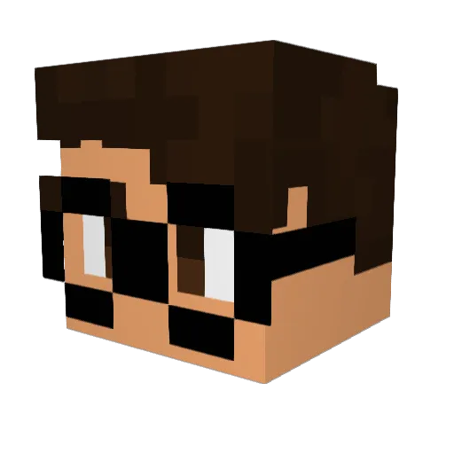 Fungy_58 Minecraft avatar head, 3D render