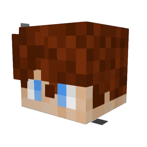 FungytheFungus Minecraft avatar head, 3D render