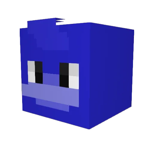 Funk1221 Minecraft avatar head, 3D render