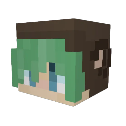 FunkeMonkeyy Minecraft avatar head, 3D render