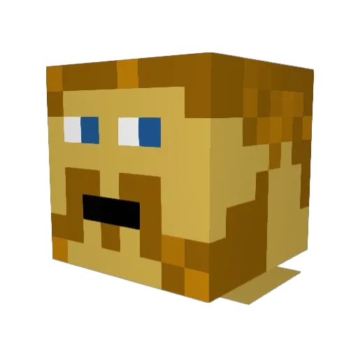 FunkmasterJ Minecraft avatar head, 3D render