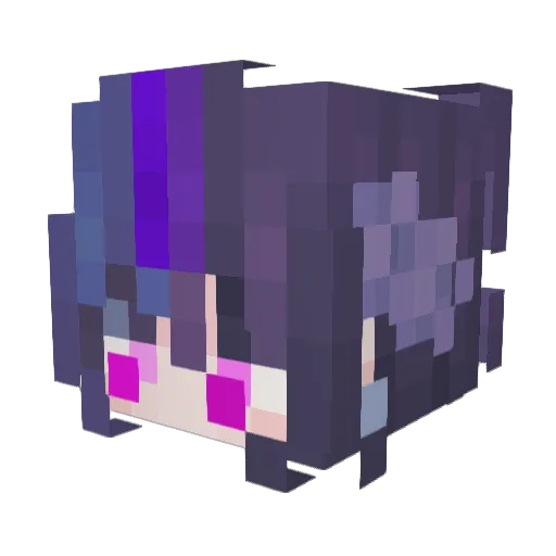 Funky5hadow Minecraft avatar head, 3D render