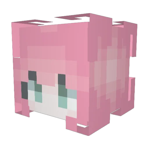Funky7181 Minecraft avatar head, 3D render