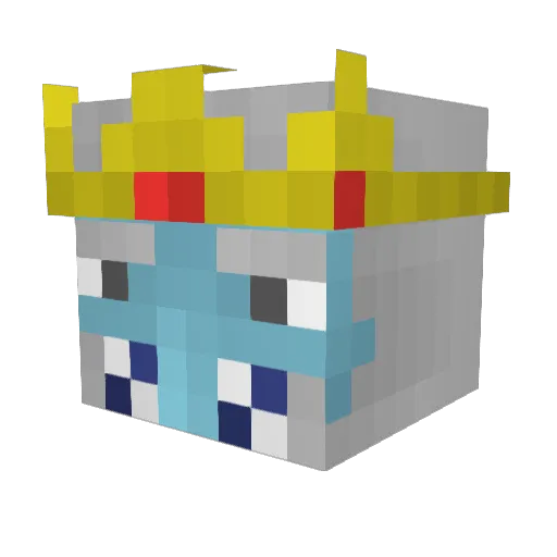 FunkyBarnabus Minecraft avatar head, 3D render