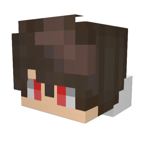 FunkyLemonss Minecraft avatar head, 3D render