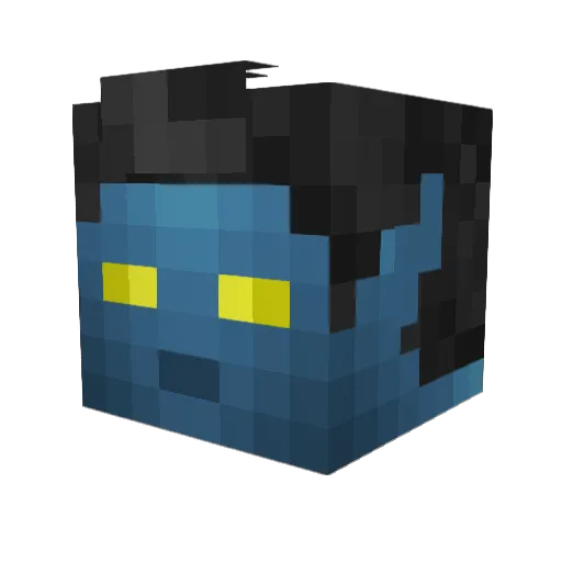 FunkyMickey Minecraft avatar head, 3D render