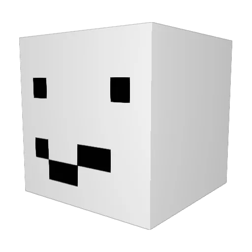FunkySigma_ Minecraft avatar head, 3D render