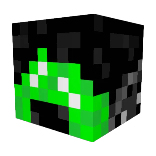 FunkySkill Minecraft avatar head, 3D render