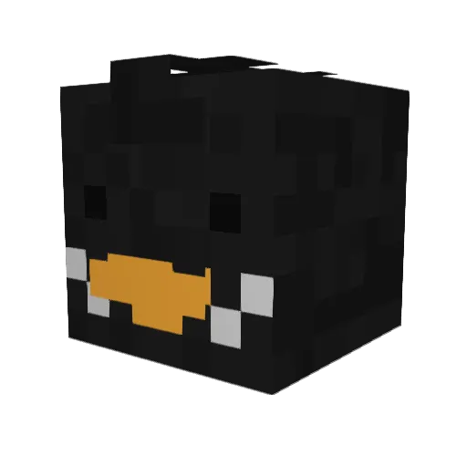 FunkyWasHere Minecraft avatar head, 3D render