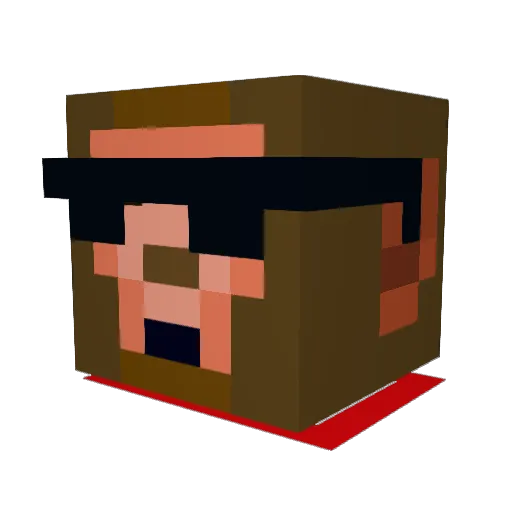 Funky_Monkey777 Minecraft avatar head, 3D render