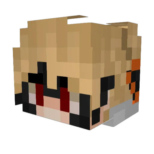 FunnierMist629 Minecraft avatar head, 3D render