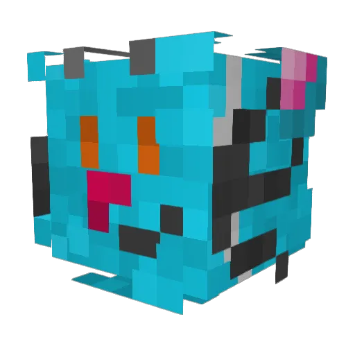 FunnimanEXE_PC Minecraft avatar head, 3D render