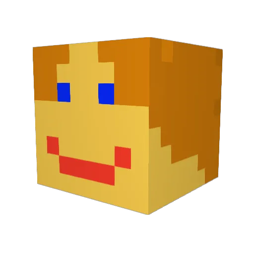 FunnyPlayer79 Minecraft avatar head, 3D render
