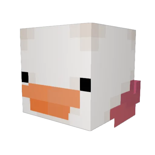 Funny_Goosee Minecraft avatar head, 3D render