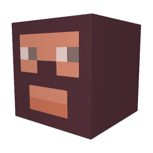 Funny_Joke Minecraft avatar head, 3D render