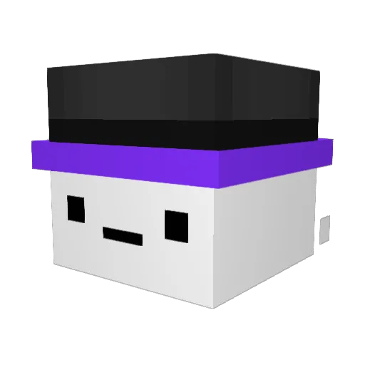 Funny_Perhaps Minecraft avatar head, 3D render