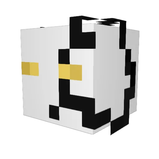 Funnyfruitz Minecraft avatar head, 3D render