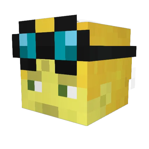 Funnyname3008 Minecraft avatar head, 3D render
