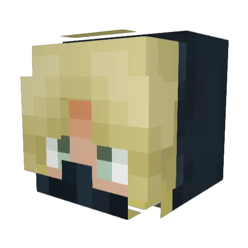 Funpyy Minecraft avatar head, 3D render