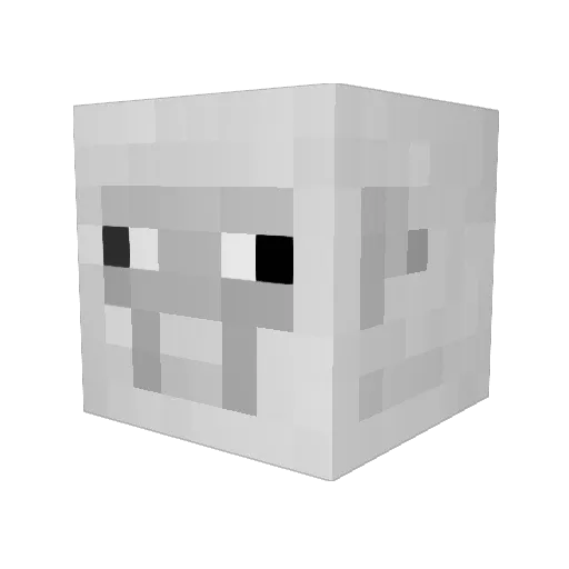 FunrerQ Minecraft avatar head, 3D render