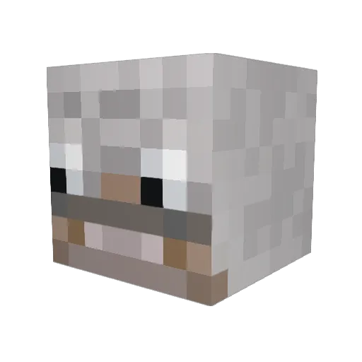 FuntimeFoxy Minecraft avatar head, 3D render