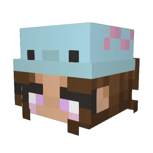 Funyuns3712 Minecraft avatar head, 3D render