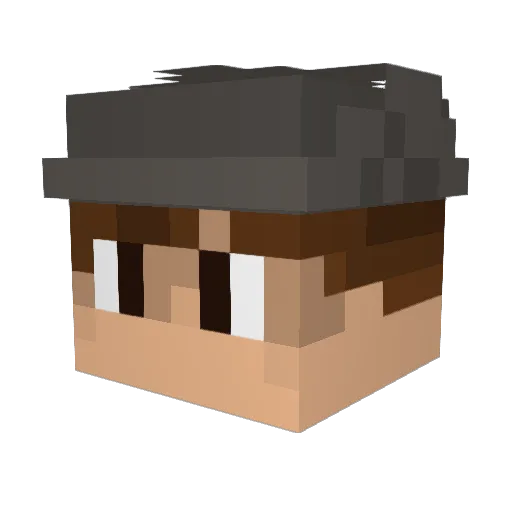 Funz___ Minecraft avatar head, 3D render