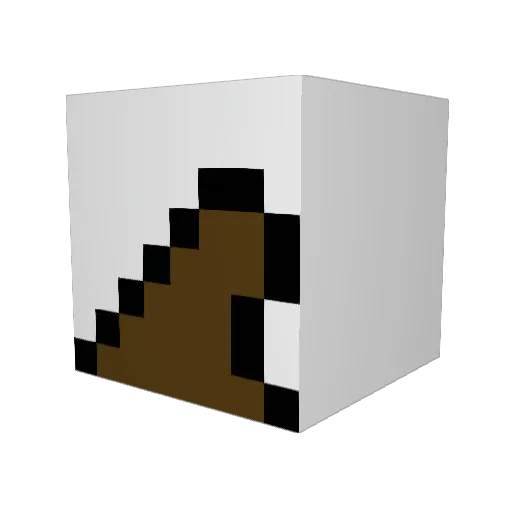 Fupat0n Minecraft avatar head, 3D render