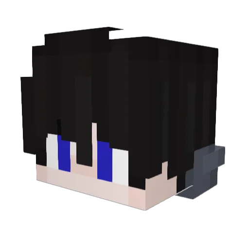 Fur0lame Minecraft avatar head, 3D render