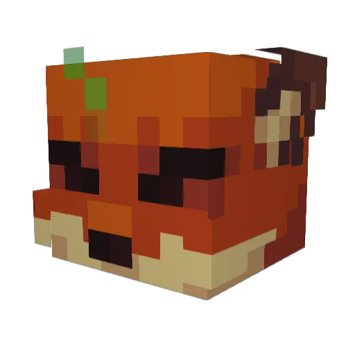 FurG4b Minecraft avatar head, 3D render