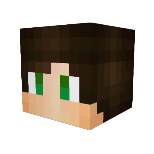 FurTail Minecraft avatar head, 3D render
