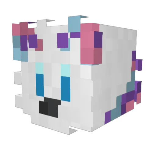 FurTheGalaxy Minecraft avatar head, 3D render