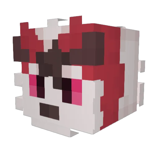 Fur_Mas Minecraft avatar head, 3D render