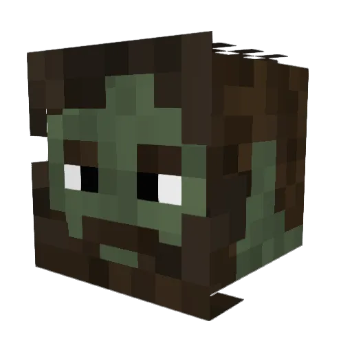 Furage Minecraft avatar head, 3D render