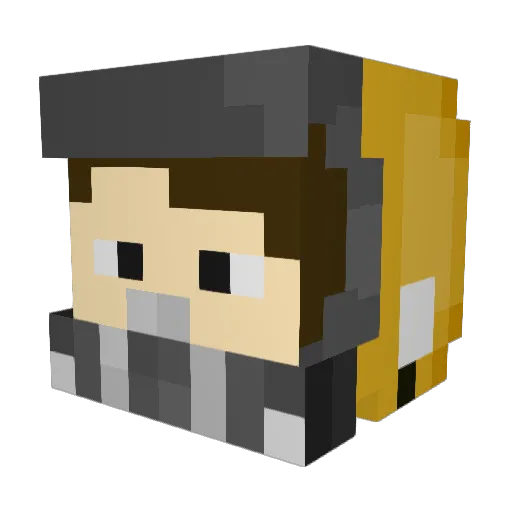 FurayTrue Minecraft avatar head, 3D render
