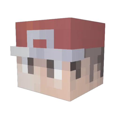 Furby119 Minecraft avatar head, 3D render
