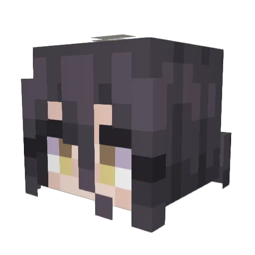 Furea_ Minecraft avatar head, 3D render