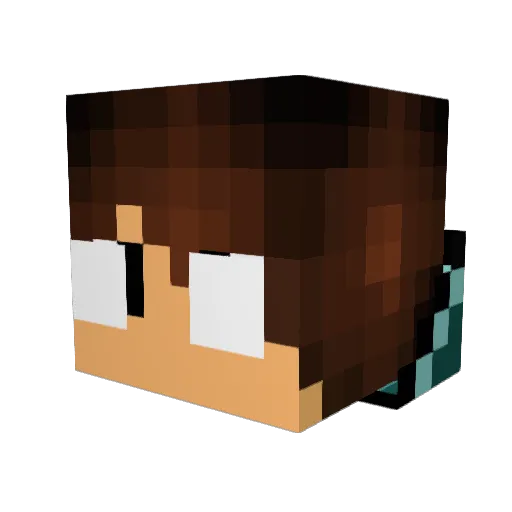 FuriDestroyer02 Minecraft avatar head, 3D render
