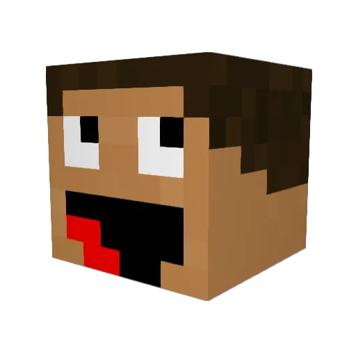Furia1337 Minecraft avatar head, 3D render