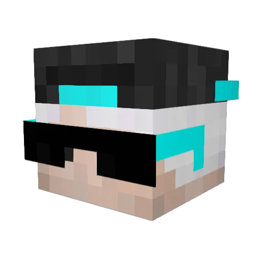 FuriaGamerPro Minecraft avatar head, 3D render