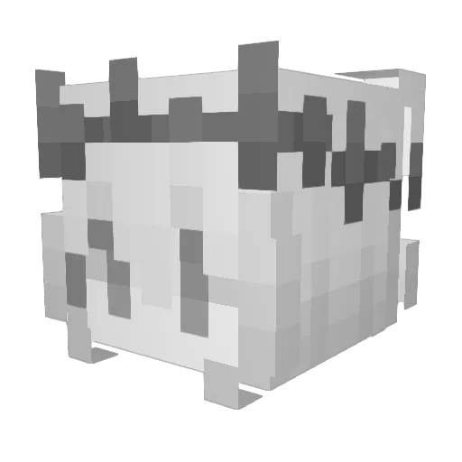 Furibunda Minecraft avatar head, 3D render