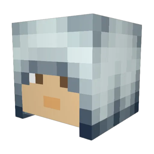 Furie93 Minecraft avatar head, 3D render