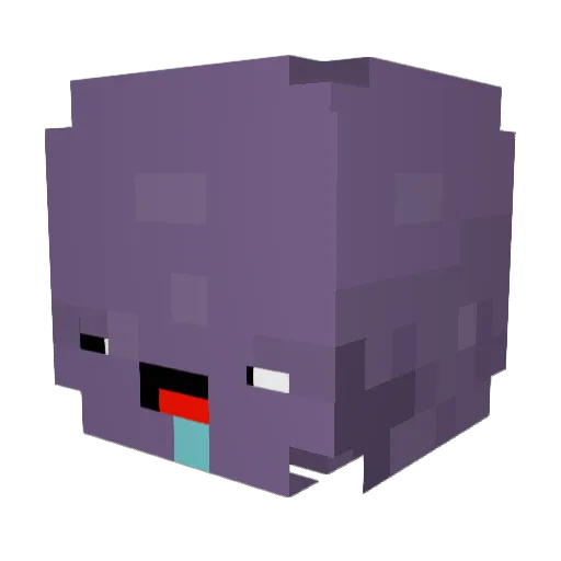 Furietto Minecraft avatar head, 3D render